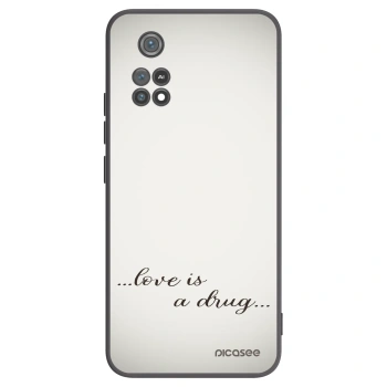 Picasee husă neagră din silicon pentru Xiaomi Poco M4 Pro - Love is a drug