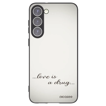 Picasee husă neagră din silicon pentru Samsung Galaxy S23+ 5G - Love is a drug