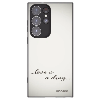 Picasee husă neagră din silicon pentru Samsung Galaxy S23 Ultra 5G - Love is a drug