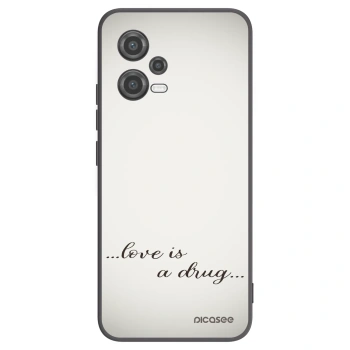 Picasee husă neagră din silicon pentru Xiaomi Poco X5 - Love is a drug