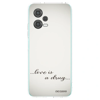 Picasee husă transparentă din silicon pentru Xiaomi Poco X5 - Love is a drug