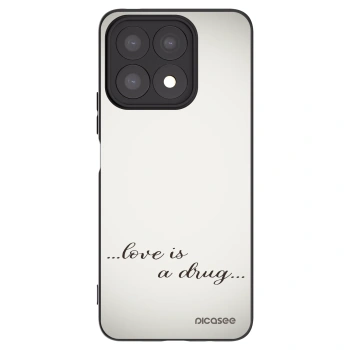 Picasee husă neagră din silicon pentru Honor X8a - Love is a drug