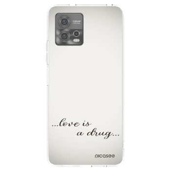 Picasee husă transparentă din silicon pentru Motorola Moto G72 - Love is a drug