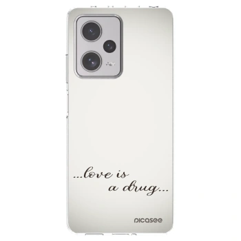 Picasee husă transparentă din silicon pentru Xiaomi Redmi Note 12 Pro+ 5G - Love is a drug