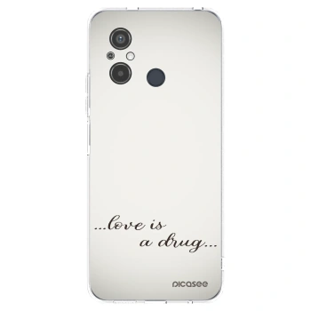 Picasee husă transparentă din silicon pentru Xiaomi Redmi 12C - Love is a drug
