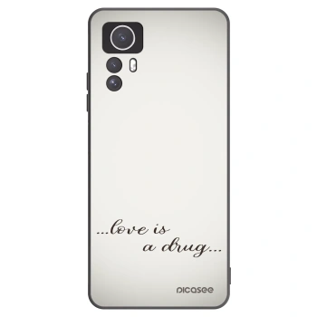 Picasee husă neagră din silicon pentru Xiaomi Redmi Note 12S - Love is a drug