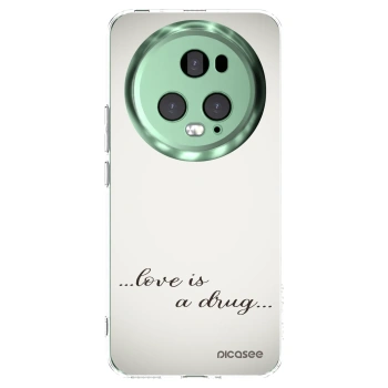 Picasee husă transparentă din silicon pentru Honor Magic5 Pro - Love is a drug