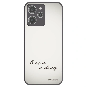 Picasee husă neagră din silicon pentru Xiaomi Redmi 12 4G - Love is a drug