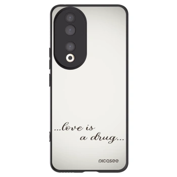 Picasee husă neagră din silicon pentru Honor 90 5G - Love is a drug