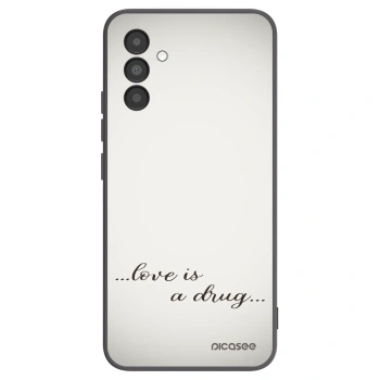 Picasee husă neagră din silicon pentru Samsung Galaxy A04s A047F - Love is a drug