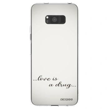 Picasee husă transparentă din silicon pentru Samsung Galaxy S8 G950F - Love is a drug
