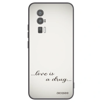 Picasee husă neagră din silicon pentru Xiaomi Poco F5 Pro 5G - Love is a drug