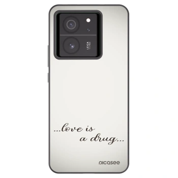 Picasee husă neagră din silicon pentru Xiaomi 13T - Love is a drug
