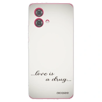 Picasee husă transparentă din silicon pentru Motorola Moto G84 5G - Love is a drug