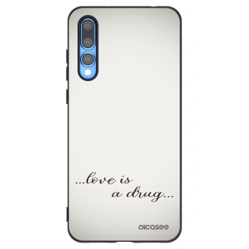 Picasee husă neagră din silicon pentru Huawei P20 Pro - Love is a drug