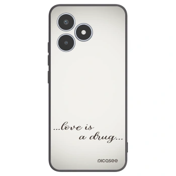 Picasee husă neagră din silicon pentru Realme C53 - Love is a drug