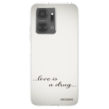 Picasee husă transparentă din silicon pentru Honor X7a - Love is a drug