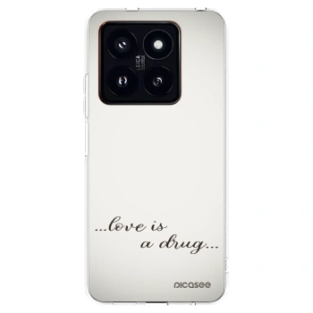 Picasee husă transparentă din silicon pentru Xiaomi 14 Pro - Love is a drug