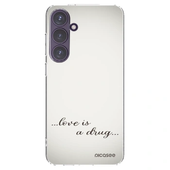 Picasee husă transparentă din silicon pentru Samsung Galaxy S24+ S926B 5G - Love is a drug