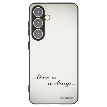 Picasee husă neagră din silicon pentru Samsung Galaxy S24 S921B 5G - Love is a drug