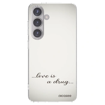 Picasee husă transparentă din silicon pentru Samsung Galaxy S24 S921B 5G - Love is a drug