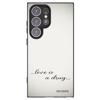 Picasee husă neagră din silicon pentru Samsung Galaxy S24 Ultra S928B 5G - Love is a drug