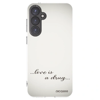 Picasee husă transparentă din silicon pentru Samsung Galaxy S23 FE S711B - Love is a drug