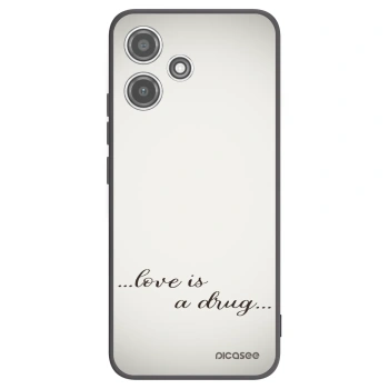 Picasee husă neagră din silicon pentru Xiaomi Redmi 12 5G - Love is a drug