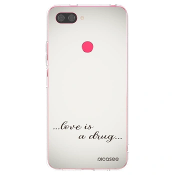 Picasee husă transparentă din silicon pentru Xiaomi Mi 8 Lite - Love is a drug