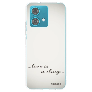 Picasee husă transparentă din silicon pentru Motorola Edge 40 Neo - Love is a drug