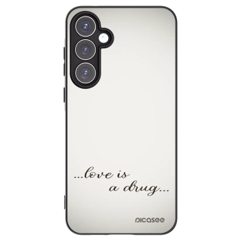 Picasee husă neagră din silicon pentru Samsung Galaxy A55 5G A556B - Love is a drug