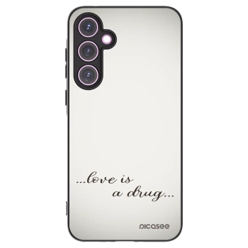Picasee husă neagră din silicon pentru Samsung Galaxy A35 5G A356B - Love is a drug