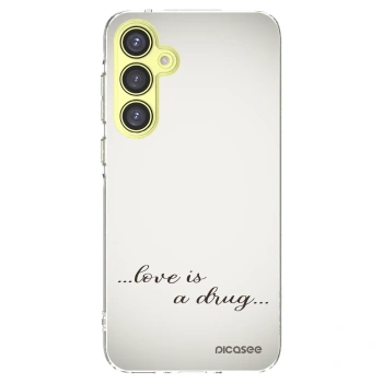 Picasee husă transparentă din silicon pentru Samsung Galaxy A35 5G A356B - Love is a drug