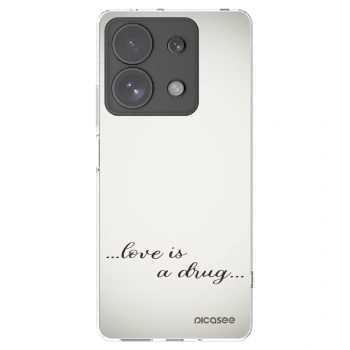 Picasee husă transparentă din silicon pentru Xiaomi Redmi Note 13 Pro 4G - Love is a drug