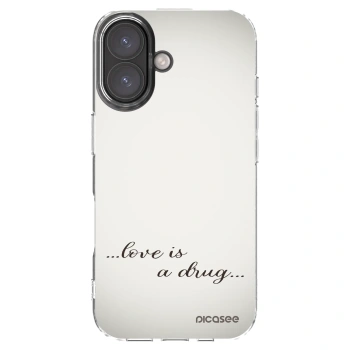 Picasee husă transparentă din silicon pentru Apple iPhone 16 - Love is a drug