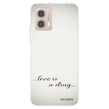 Picasee husă transparentă din silicon pentru Motorola Moto G53 5G - Love is a drug