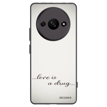 Picasee husă neagră din silicon pentru Xiaomi Redmi A3 - Love is a drug