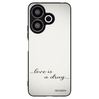 Picasee husă neagră din silicon pentru Xiaomi Redmi 13 4G - Love is a drug