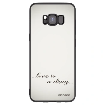 Picasee husă neagră din silicon pentru Samsung Galaxy S8 G950F - Love is a drug