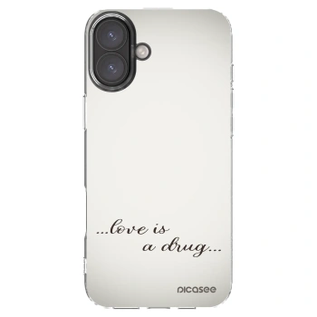 Picasee husă transparentă din silicon pentru Apple iPhone 16 Plus - Love is a drug