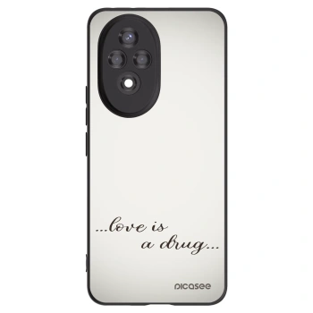 Picasee husă neagră din silicon pentru Honor 200 5G - Love is a drug