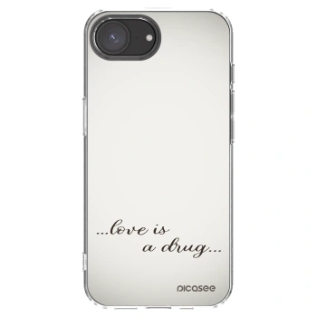 Picasee husă transparentă din silicon pentru Apple iPhone 16e - Love is a drug