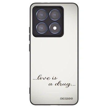 Picasee husă neagră din silicon pentru Xiaomi 14T Pro - Love is a drug