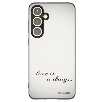 Picasee husă neagră din silicon pentru Samsung Galaxy S24 FE S721B - Love is a drug