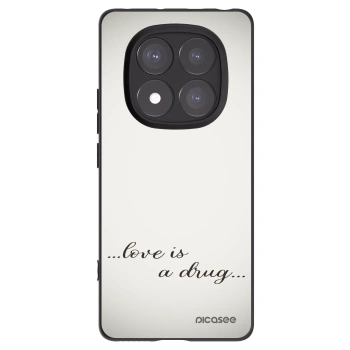 Picasee husă neagră din silicon pentru Xiaomi Redmi Note 14 Pro 5G - Love is a drug