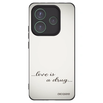 Picasee husă neagră din silicon pentru Xiaomi Redmi Note 14 5G - Love is a drug