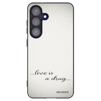Picasee husă neagră din silicon pentru Samsung Galaxy S25 5G - Love is a drug