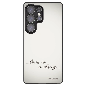 Picasee husă neagră din silicon pentru Samsung Galaxy S25 Ultra 5G - Love is a drug