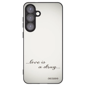 Picasee husă neagră din silicon pentru Samsung Galaxy S25+ 5G - Love is a drug