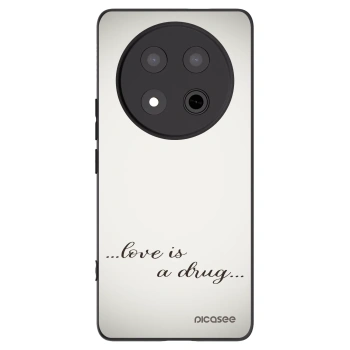 Picasee husă neagră din silicon pentru Honor Magic7 Lite 5G - Love is a drug